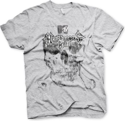 MTV Heren Tshirt -M- Headbangers Ball Grijs