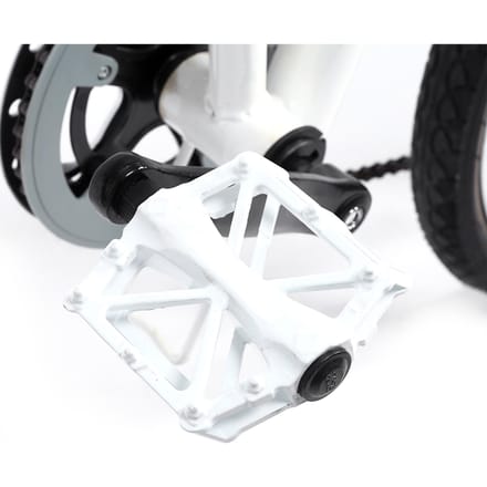 3 Heldere Kleuren 1 Paar Duurzame Aluminium Pedalen Antislip Plat Platform MTB Fietspedaal wit