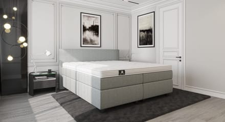 Mörgenn Boxspring Luxury Suite - Complete Hotel Boxspring met Pocketvering - Luxe 10cm Topper - Bruin - 90x210