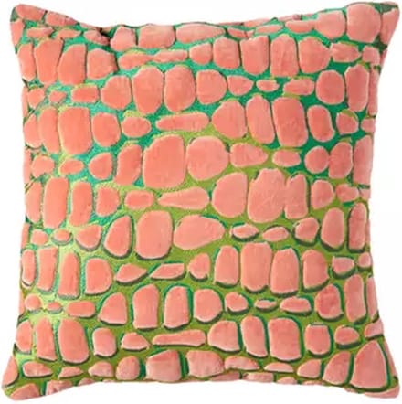 Light&living Kussen 45x45 cm TOMBA groen+koraal