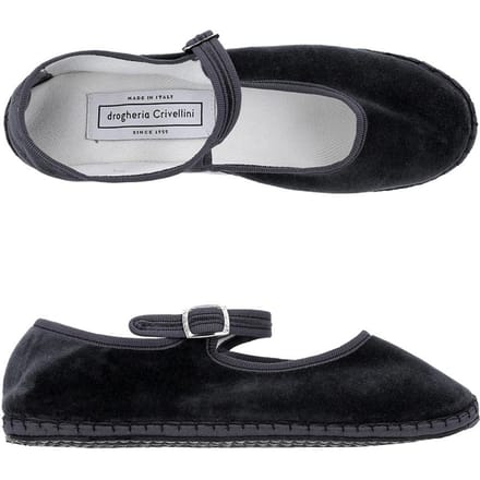Drogheria CriVerini Mjpj Ve Oo Asx Mary Jane Velours Platte Schoenen MJPJ VE OO ASX (38)