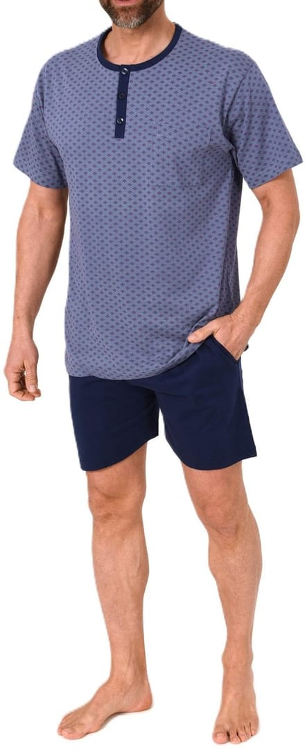 Normann heren pyjama met korte mouwen van 100% katoen – ook in grote maten