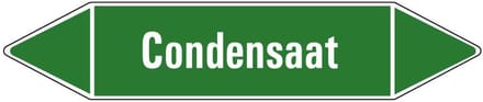 Condensaat leidingmarkering op vel 252 x 52 mm - 3 per vel