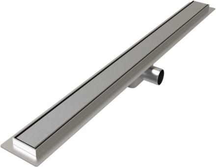 Plieger Reno 2.0 douchegoot - RVS - Met rooster - Met flens - 800mm