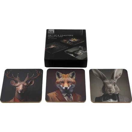 Onderzetter Akah Wild Gentlemen (x6)
