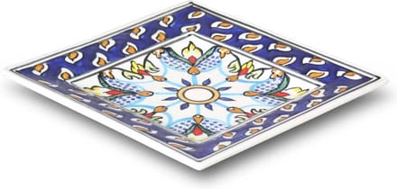Safaary - Marokkaanse Schaal Vierkant Blauw 20 x 20cm