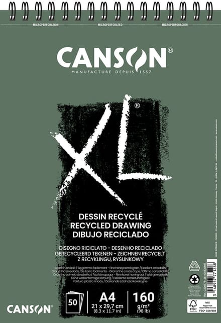 Canson Schetsblok en Studieblok 'XL Gerecycled', A5 formaat