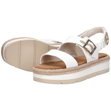 Sandalen Toms Giana Sandalen Plat - wit - Maat