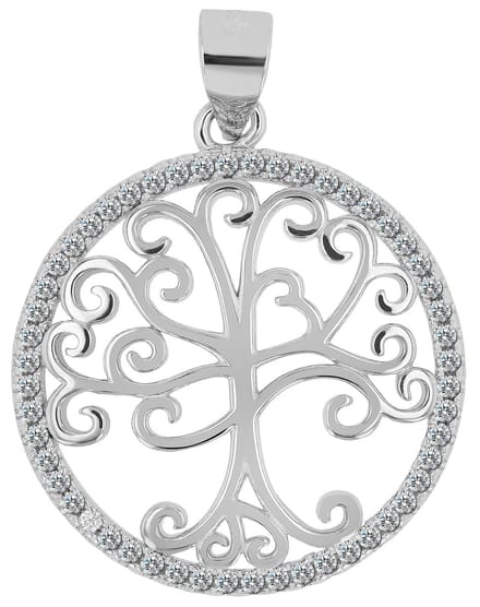 AKZENT Akzent dames hanger "Kadidja" van 925 Sterlingzilver, gerhodineerd, duurzaam