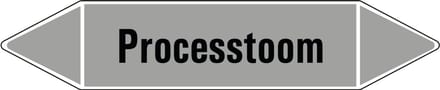 Processtoom leidingmarkering op vel 252 x 52 mm - 3 per vel