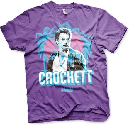 Miami Vice Crockett Palms T-shirt paars