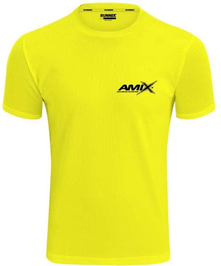 Amix Runfit T-shirt Met Korte Mouwen Geel 2XL Man