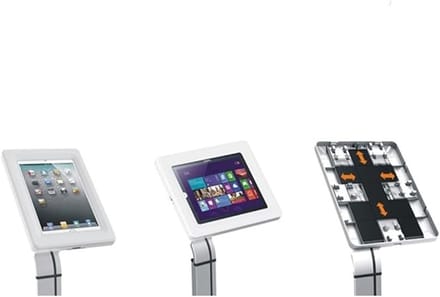 Universele Tablet‑Bureauhouder met Anti-Diefstal Beveiliging - Max 10.1 Inch