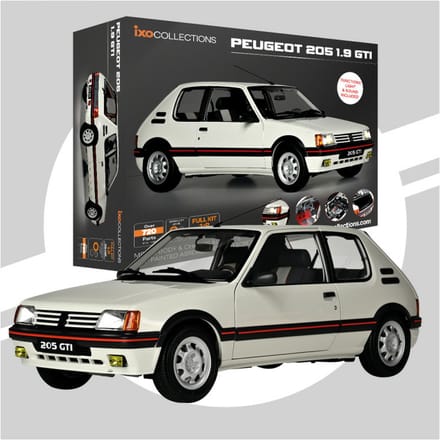 IXO Collections Modelbouwpakket Peugeot 205 GTI 1.9 - Wit - 1:8 schaalmodel