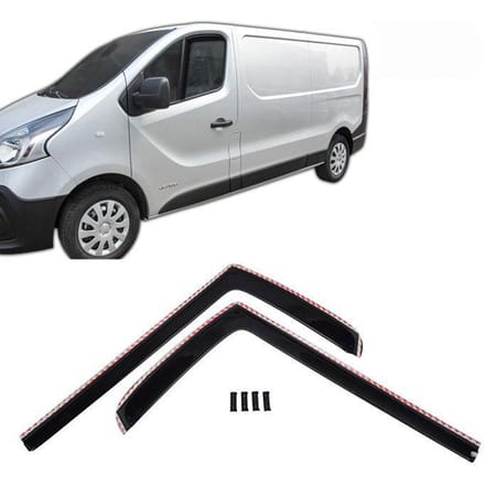 Wind deflectors - Nissan NV300 (2016-2021) - Aerodynamisch - Gekleurd - Set 2 stuks