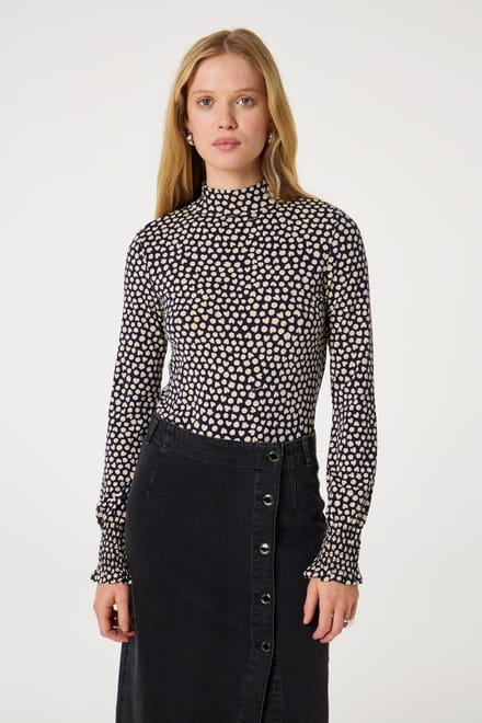 Fabienne Chapot Jada Top After Midnight Blue/ Maat: M | Longsleeves Outlet | Dames | Zwart