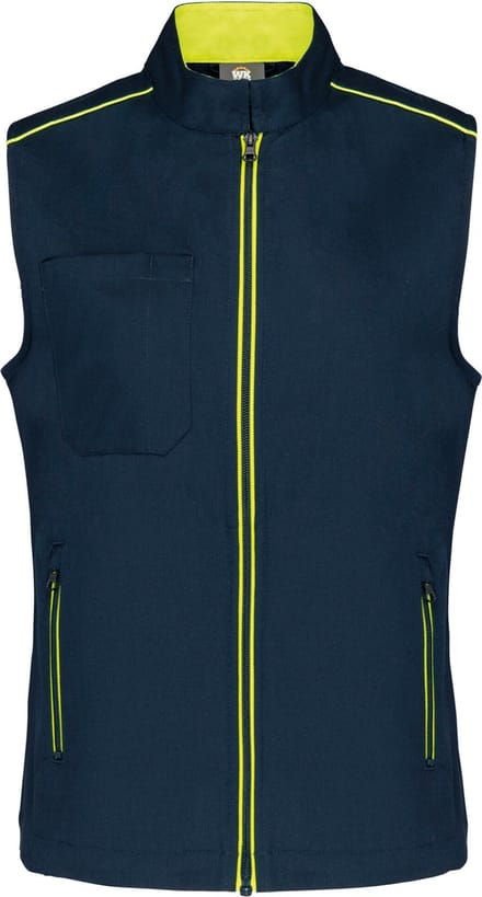 WK. Designed To Work Damesgilet Day To Day WK6149 - Navy / Fluorescent Yellow - S