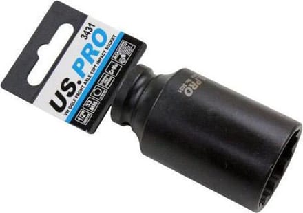 Kracht dop 33 mm 1/2" 12-kant voor Volkswagen Golf naafmoer