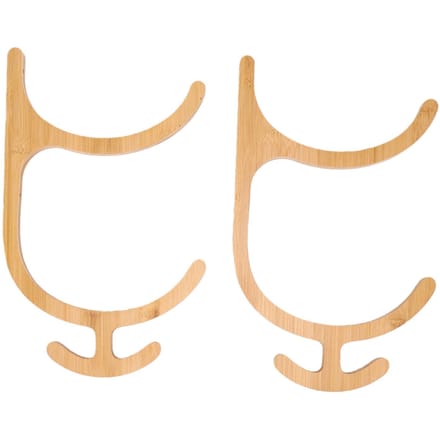 2 Banden Mat Houder 4 Haken Wandmontage Mat Opbergrek Accessoires Opbergruimte voor Huis Fitness beige