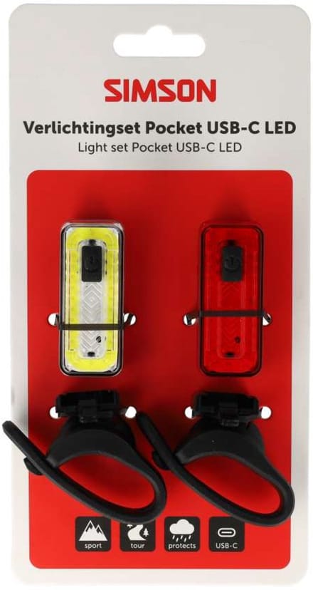 Simson verlichtingsset Aurora Pocket - USB-C oplaadbaar