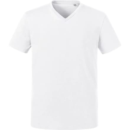 T-shirt met V-hals Russell Athletic Pure Organic
