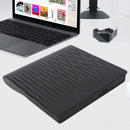 Externe Optische Drive - CD DVD Brander - Data Opslag - USB 3.0 Connectie - 12.7 mm Dik - Zwart