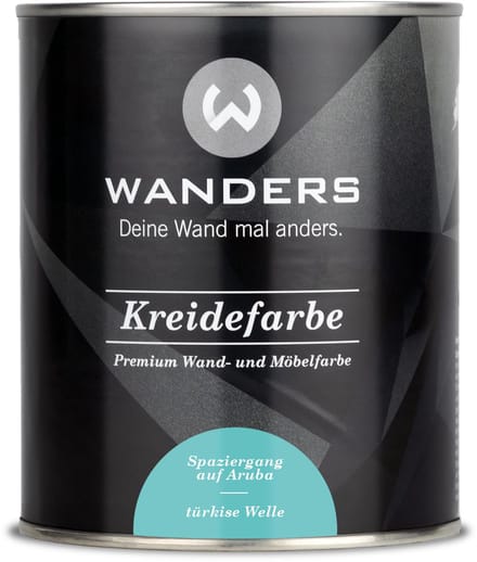 Wanders24 Shabby Chic krijtverf meubellak – 750 ml – turquoise mat