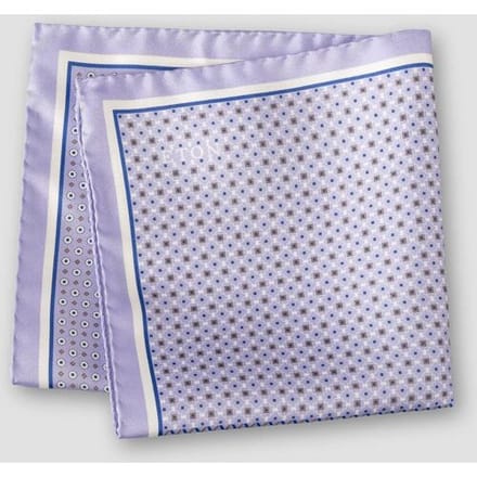 Eton Pochet Four Sided Fine Allover Pattern Paars / male