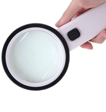 Solidchoice - 10X Groot Dubbellaags Optisch Vergrootglas met LED-licht 90 Mm Lens Sieradenvergrootglas 10X VergrootglasDubbellaags Optisch Vergrootglas10X Sieradenvergrootglas