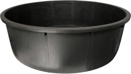 275 liter Kuip Plat - Rond - Zwart
