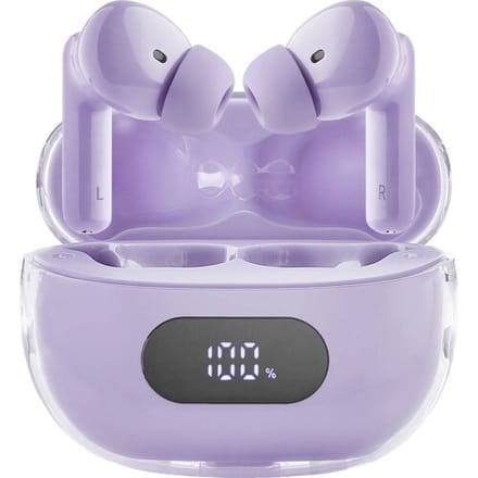 Intenso Buds Plus T313AE lila In Ear headset Bluetooth Stereo Lila Noise Cancelling Mobiele telefoon