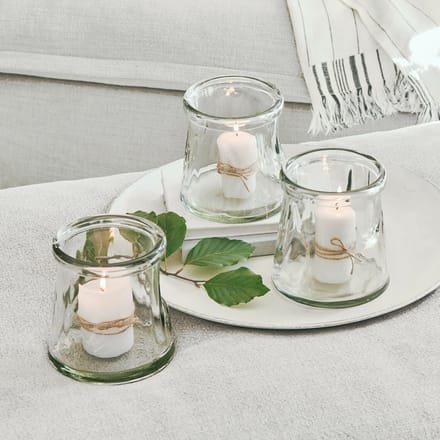 LOBERON Windlichtje set van 3 Gravière helder