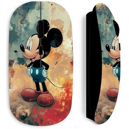 Souris sans fil - MANIACASE - Mickey - Noir - Optique - 70 g