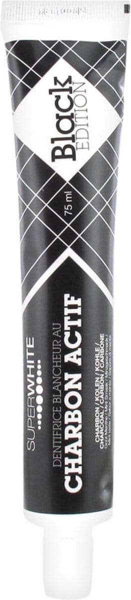 Superwhite Black Edition Tandpasta – 75 ml – Met houtskool – Voor witte tanden
