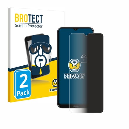 BROTECT - privacy screenprotector voor Nokia G10 - Folie Beschermfolie Blauwlichtfilter 2 Stuks