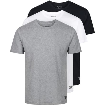 Reebok Santo crewneck T-shirt - charcoal marl/white/vector navy - M