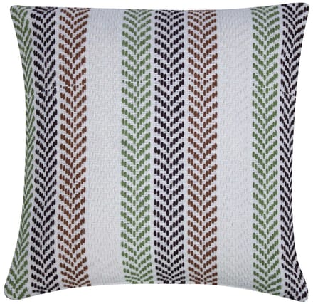 Molly Kussen zig zag bruin groen 45x45cm