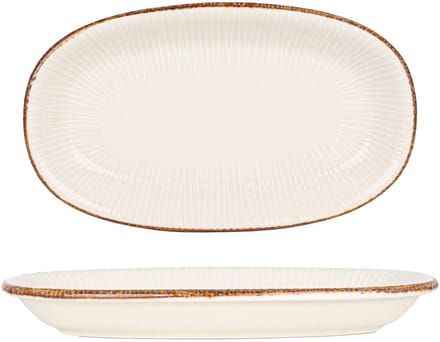 By Bone Serveerschaal - Grace - Porselein - 24x14.5 cm - set van 2