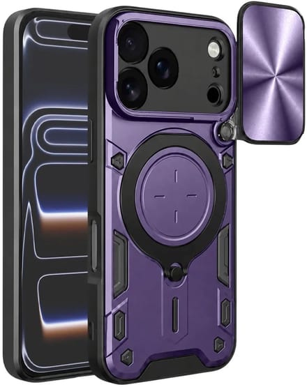 Hoesje geschikt voor Apple iPhone 17 Pro - Techsuit CamGuard Pro Back Cover - Paars