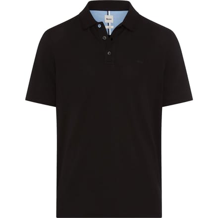 Brax Heren Poloshirt  Style PETE black, perma zwart, maat M