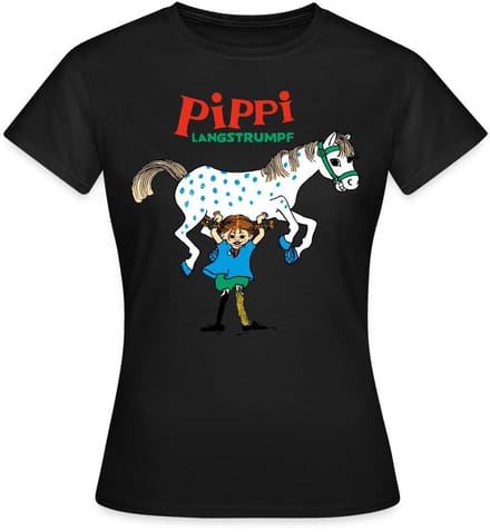 Pippi Langkous En Kleine Witte Avonturen T-Shirt Dames