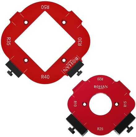 Router Jig Radius Sjabloon Set voor Houtbewerking - Freessjablonen 4-in-1
