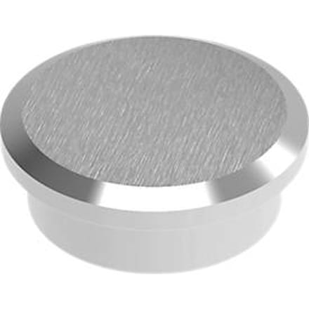 MAUL Magneet rond 1 stuk 13 kg staal metaal Neodymium Ø 2.5 x 0.9 cm zilver