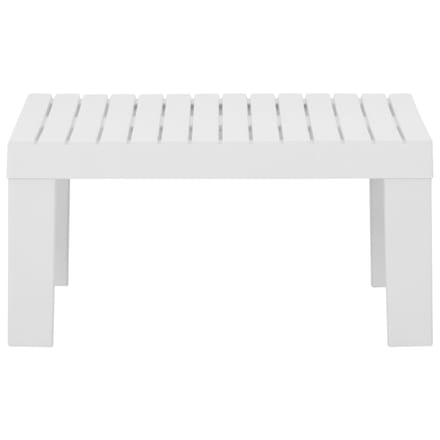 vidaXL - Loungetafel - kunststof - wit