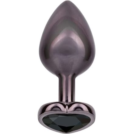 CalExotics Jewel Black Diamond Heart Buttplug - Groot