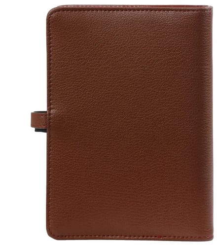 1111-02 hervulbare Personal Ringband Organizer Hazelnoot bruin 1 week per 2 paginas 2026-2027-2028