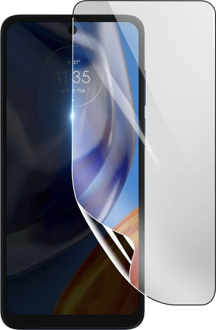 3mk, Geschikt voor Motorola Moto E32s, Schokbestendige Hydrogel Screenprotector, Transparant