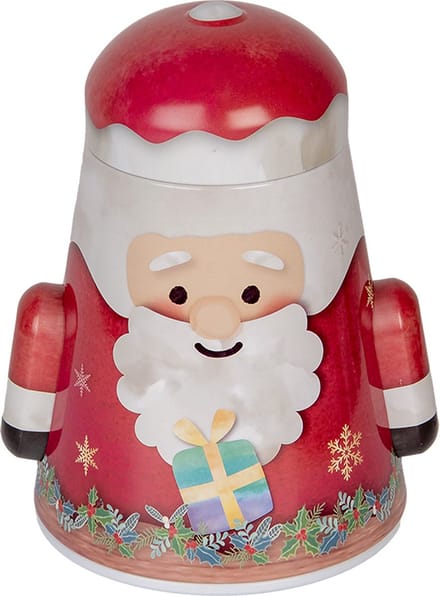 Clayre & Eef Bewaarblik 12x10x15 cm Rood Metaal