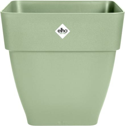 Elho Vibia Campana Vierkant 30 - Bloempot voor Buiten - Ø 28.8 x H 28.2 cm - Pistachegroen