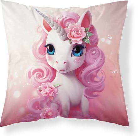 Unicorn Kussen 40x40 inclusief kussen vulling 230grms